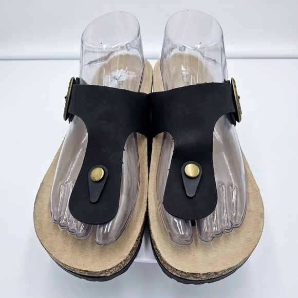 CL by Laundry Shoes - 🆕️CL by Laundry Black Cork Wedge Sandals – Size 41